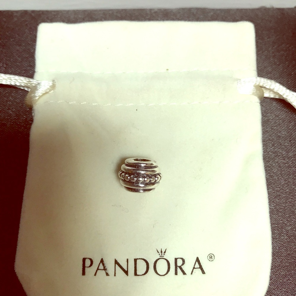 Pandora sterling silver bead with rope Design